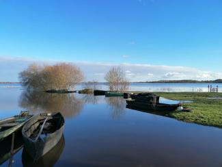 Les marais de Saint Lumine inondés